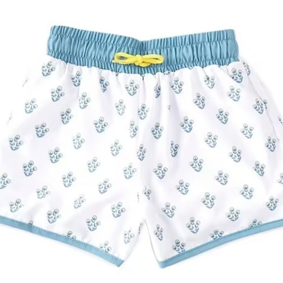 Edgehill Collectionx Sun House Children's Little Boys 2T-7 Talmadge Floral Swim - Picture 1 of 8